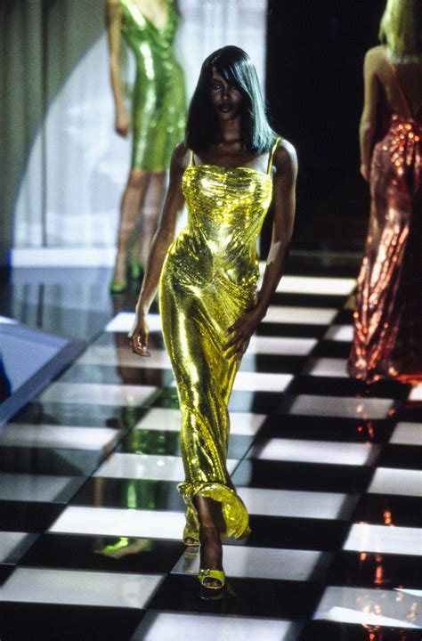 versace blue dress naomi campbell|Naomi Campbell Versace 90s.